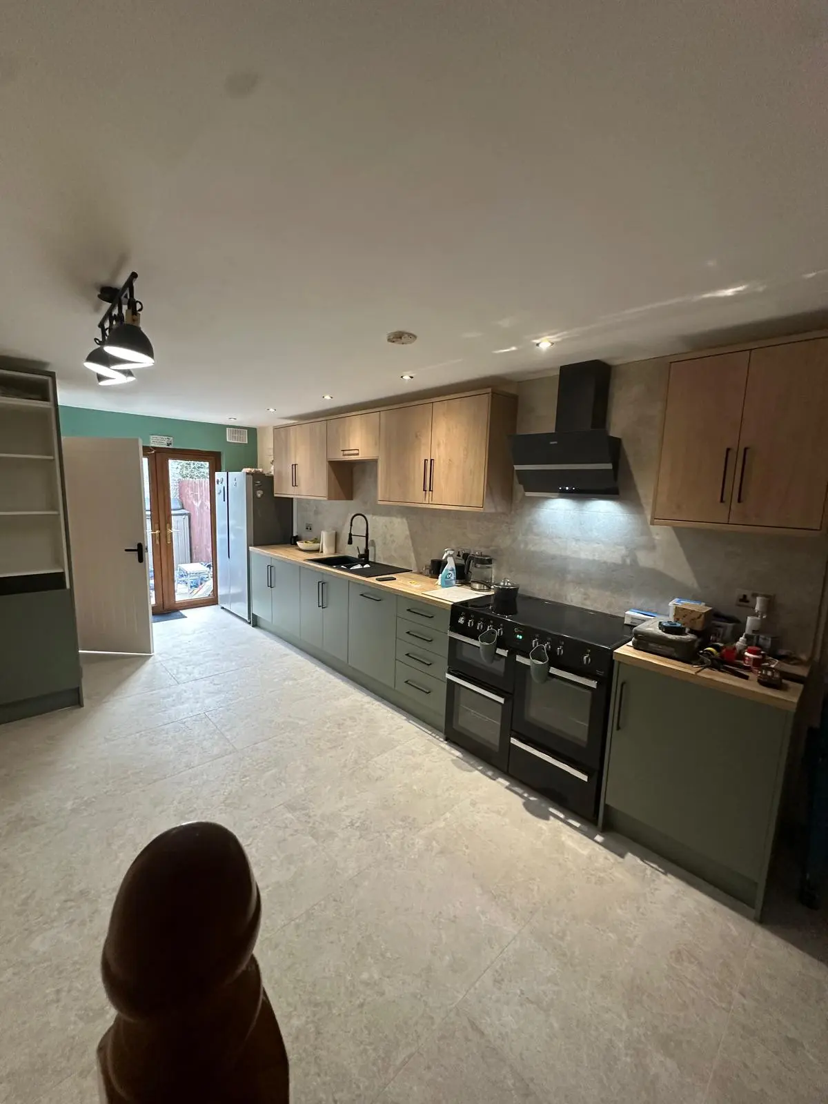 Finished tiled kitchen and hallway project